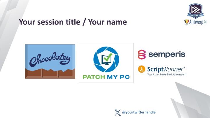 your session title your name