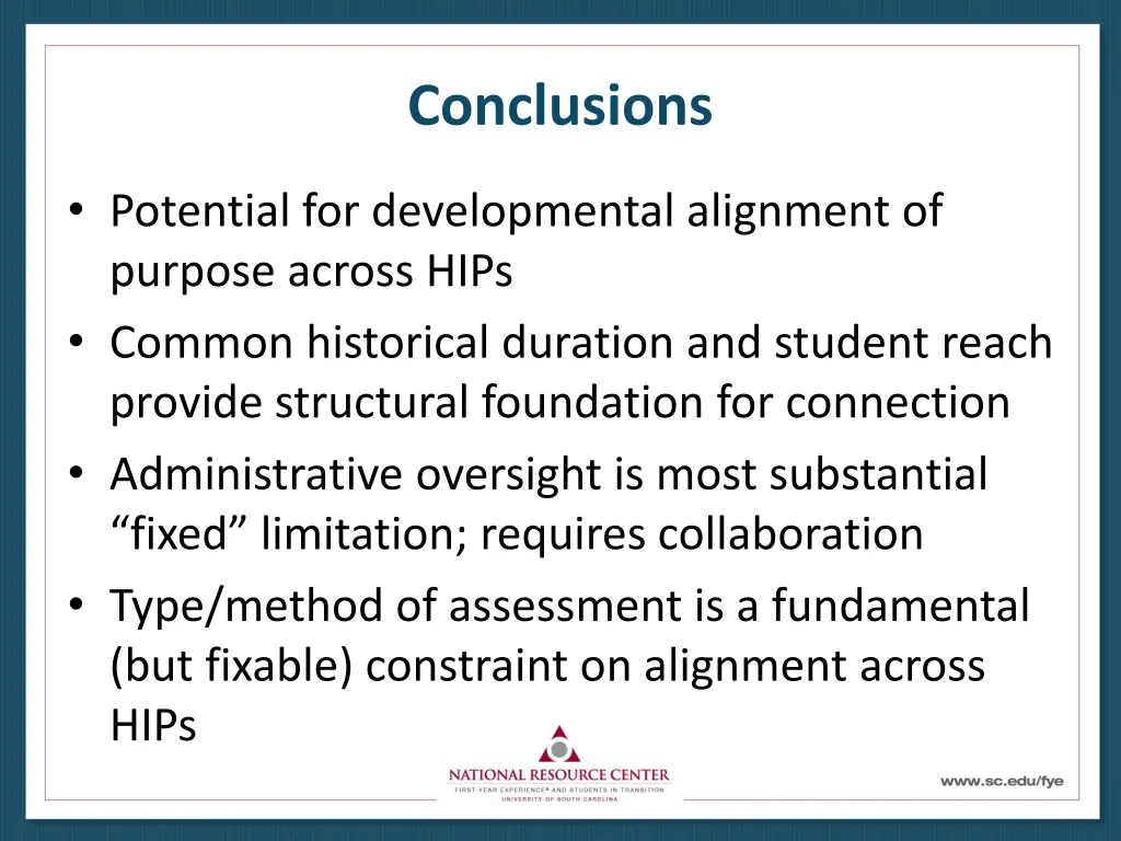 conclusions