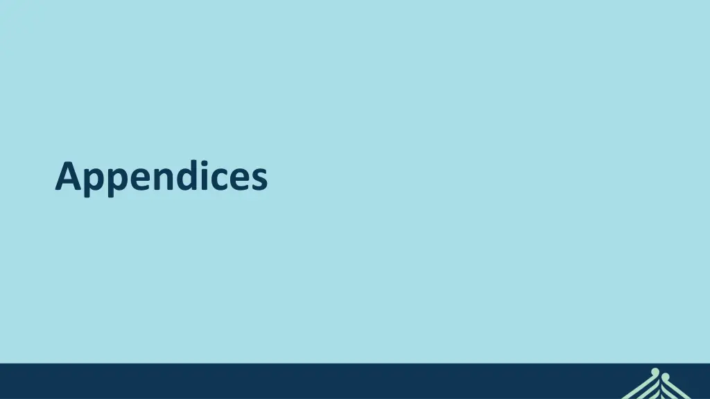 appendices