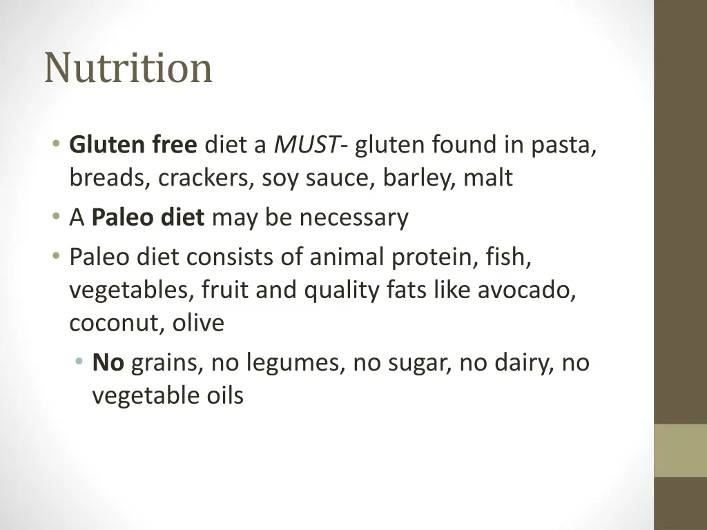 nutrition