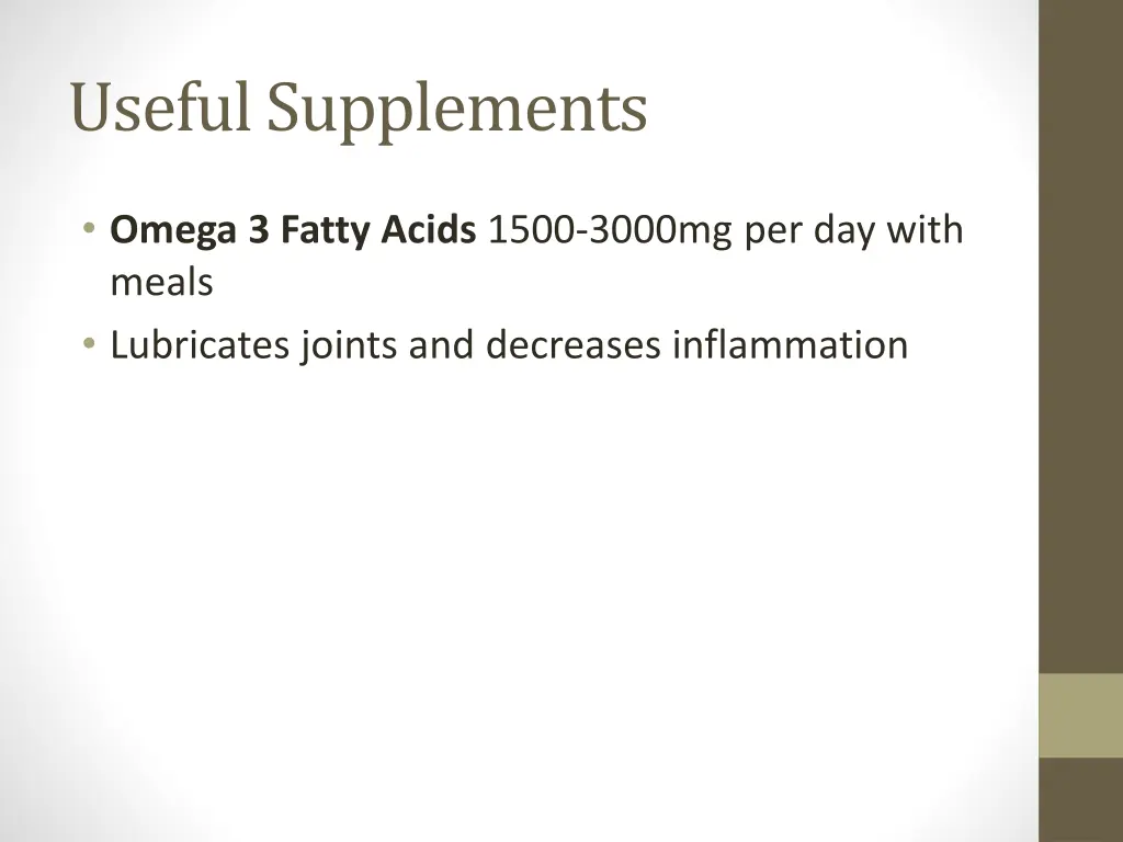 useful supplements 1