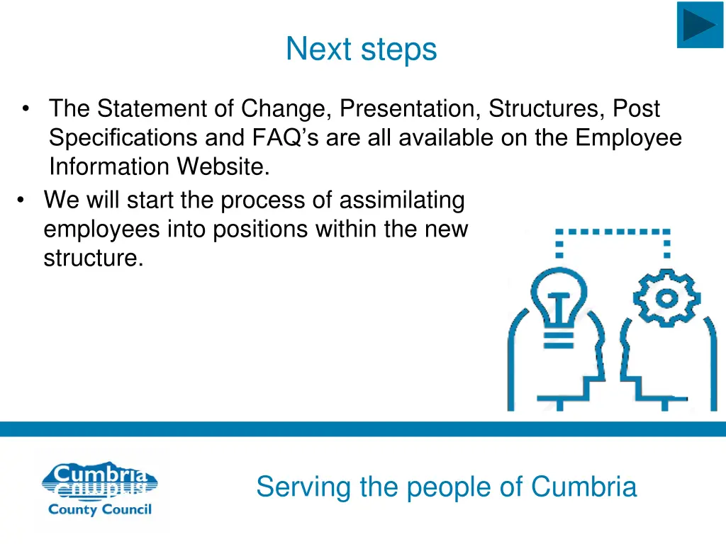 next steps