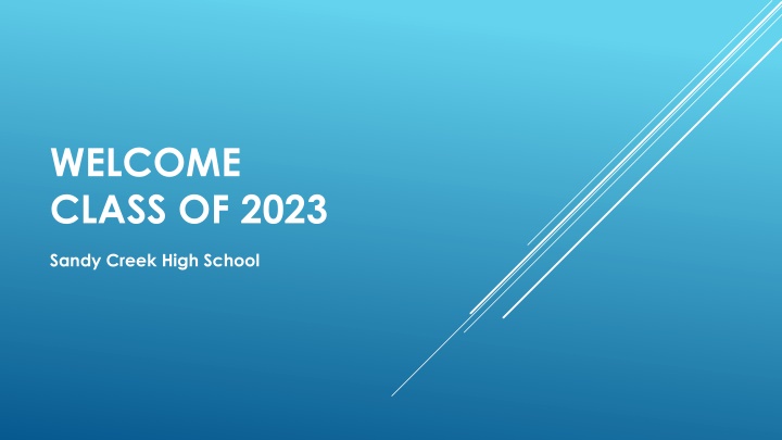 welcome class of 2023