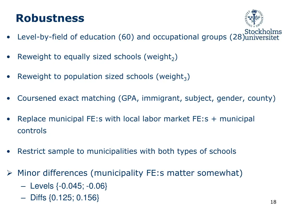 robustness
