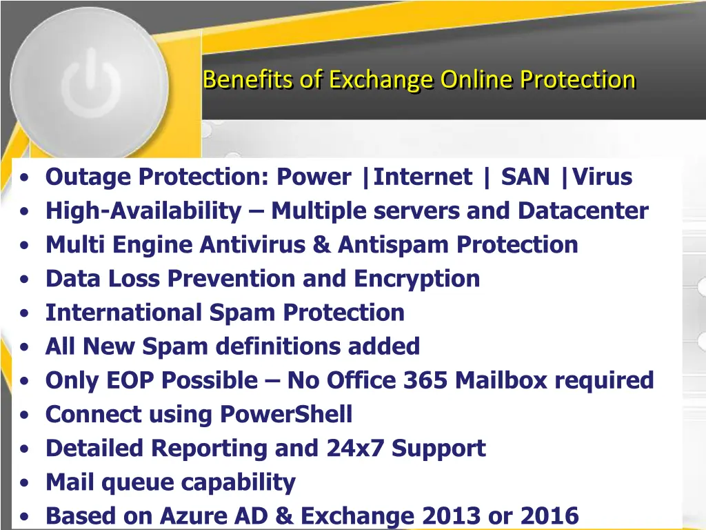 benefits of exchange online protection