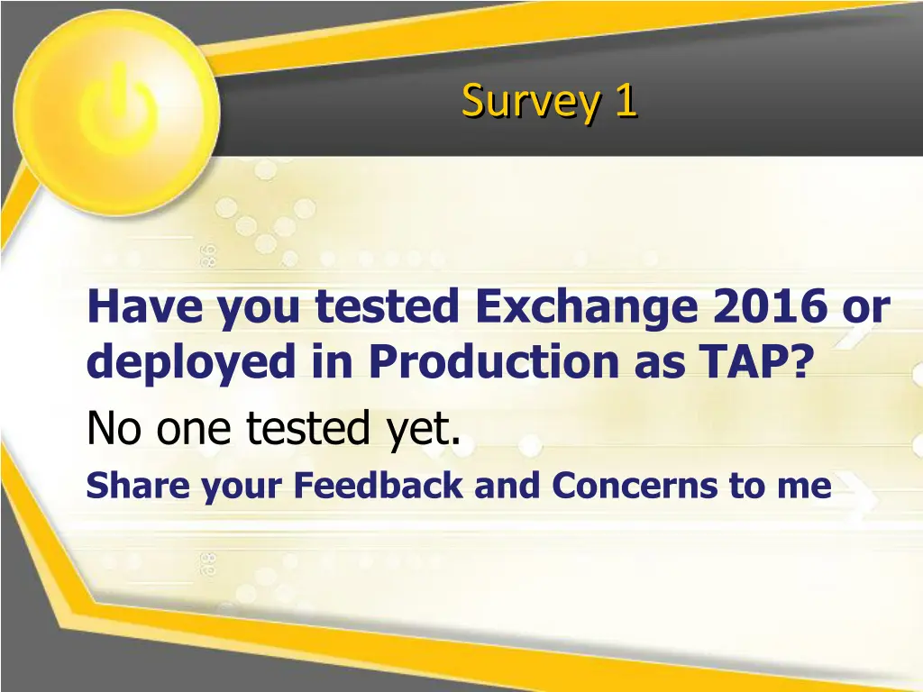 survey 1
