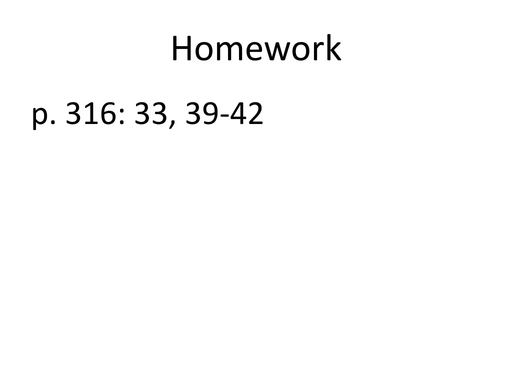 homework
