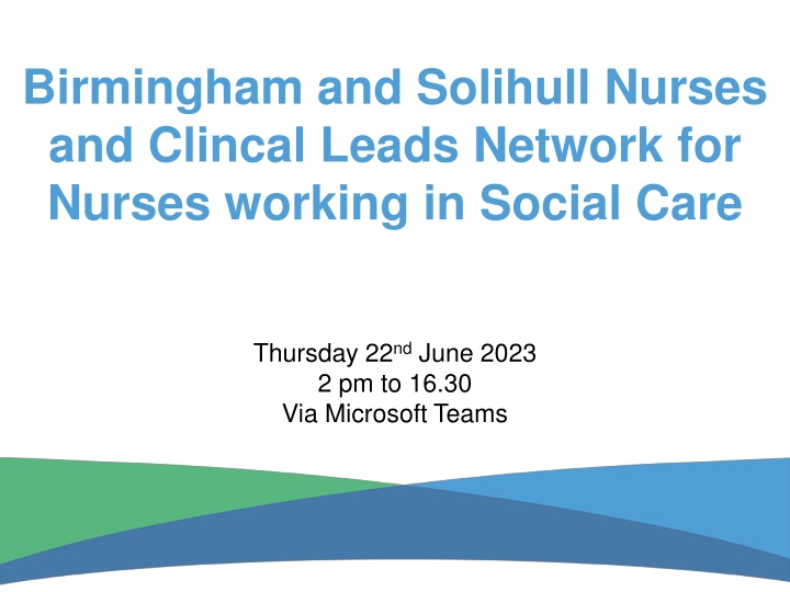 birmingham and solihull nurses and clincal leads