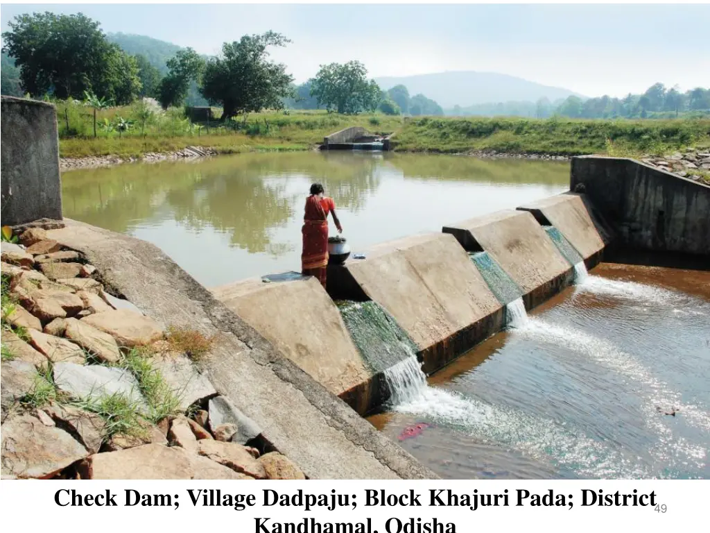 check dam village dadpaju block khajuri pada