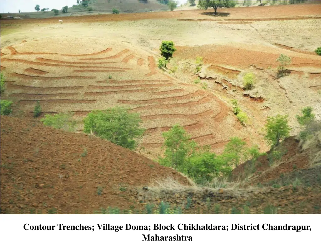 contour trenches village doma block chikhaldara
