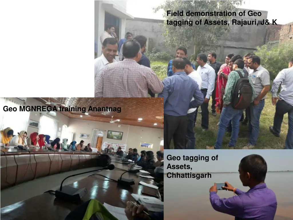 field demonstration of geo tagging of assets