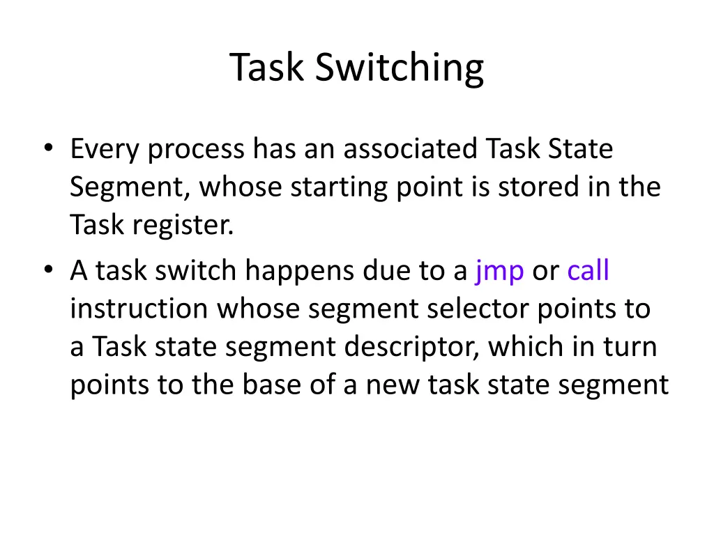 task switching