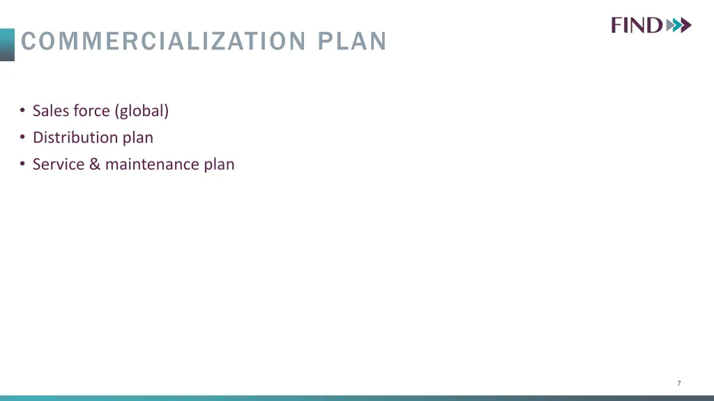 commercialization plan