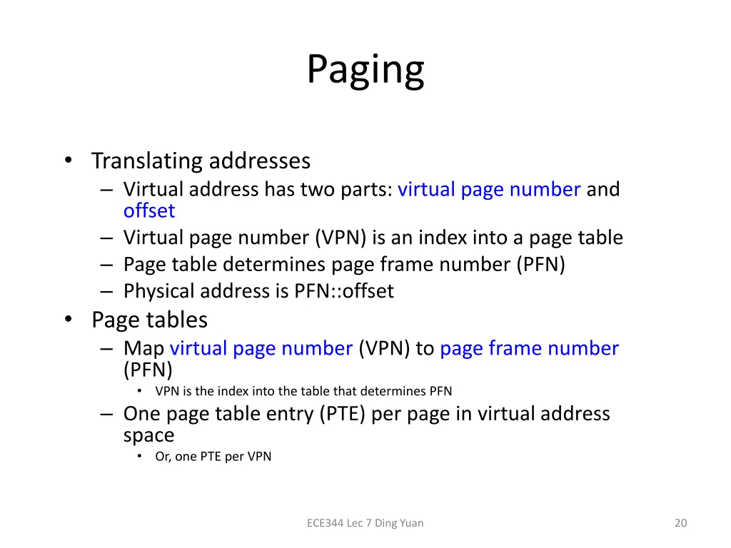 paging 1