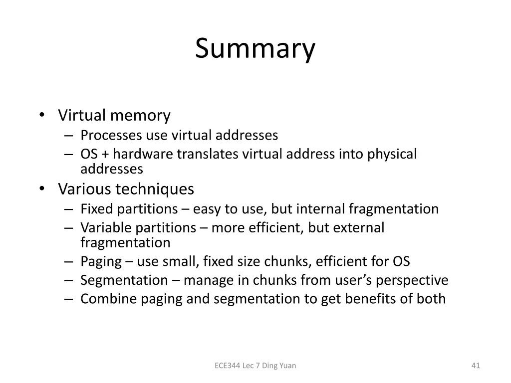 summary