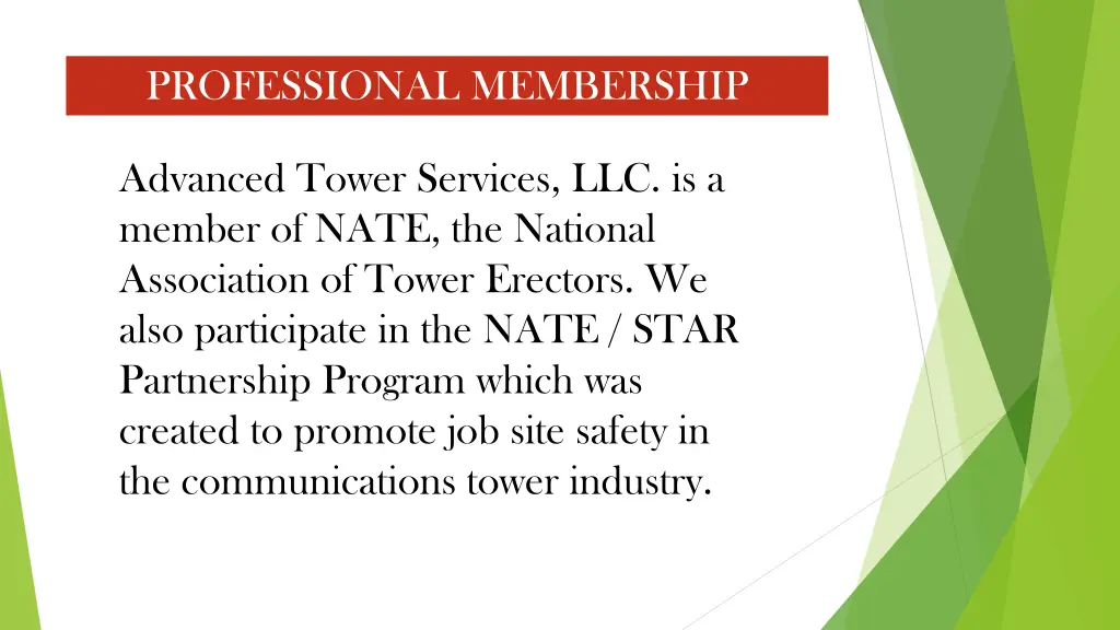professional membership