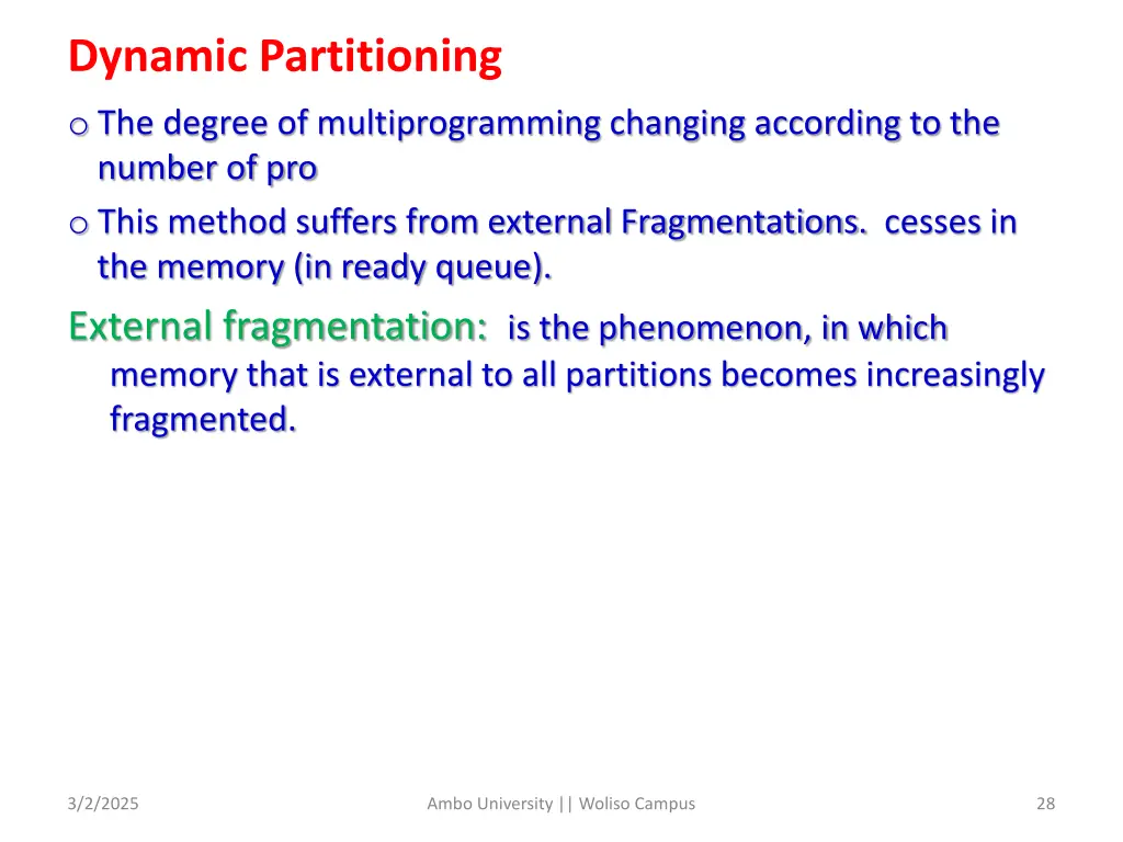 dynamic partitioning 2