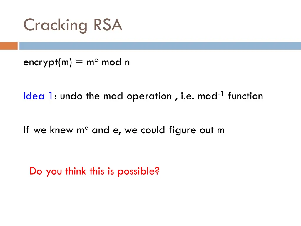 cracking rsa 1