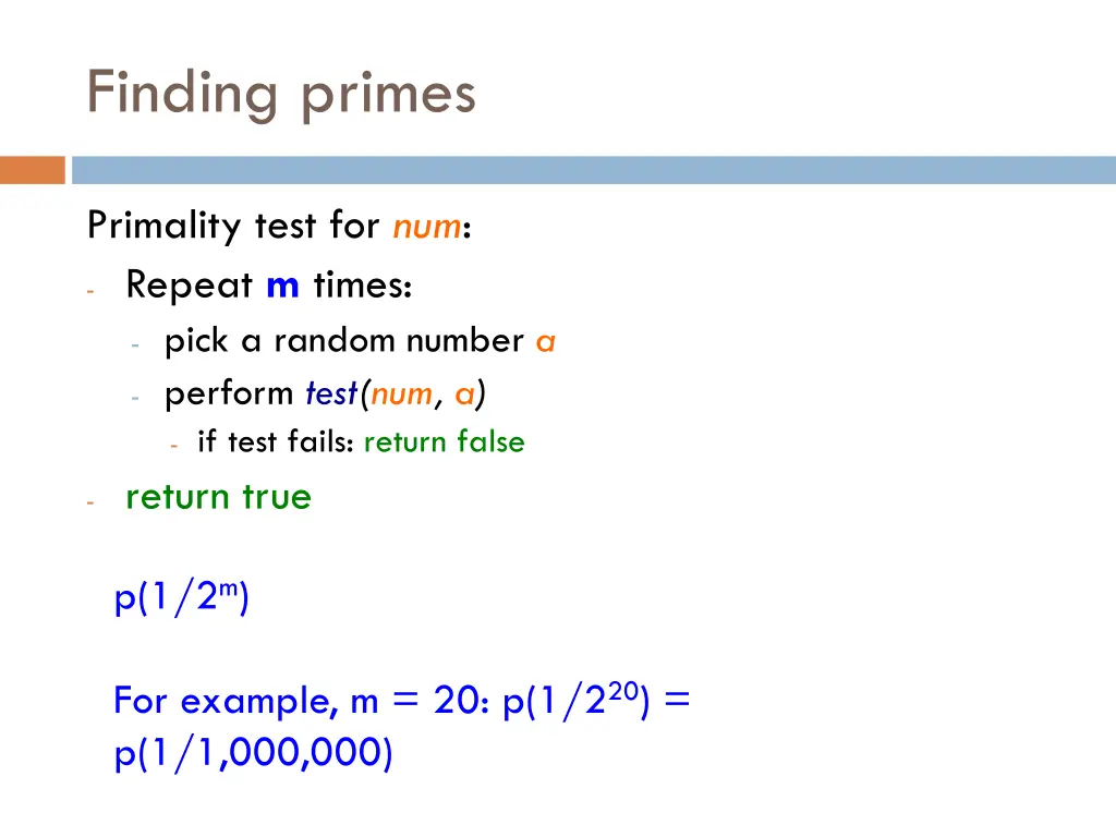 finding primes 11