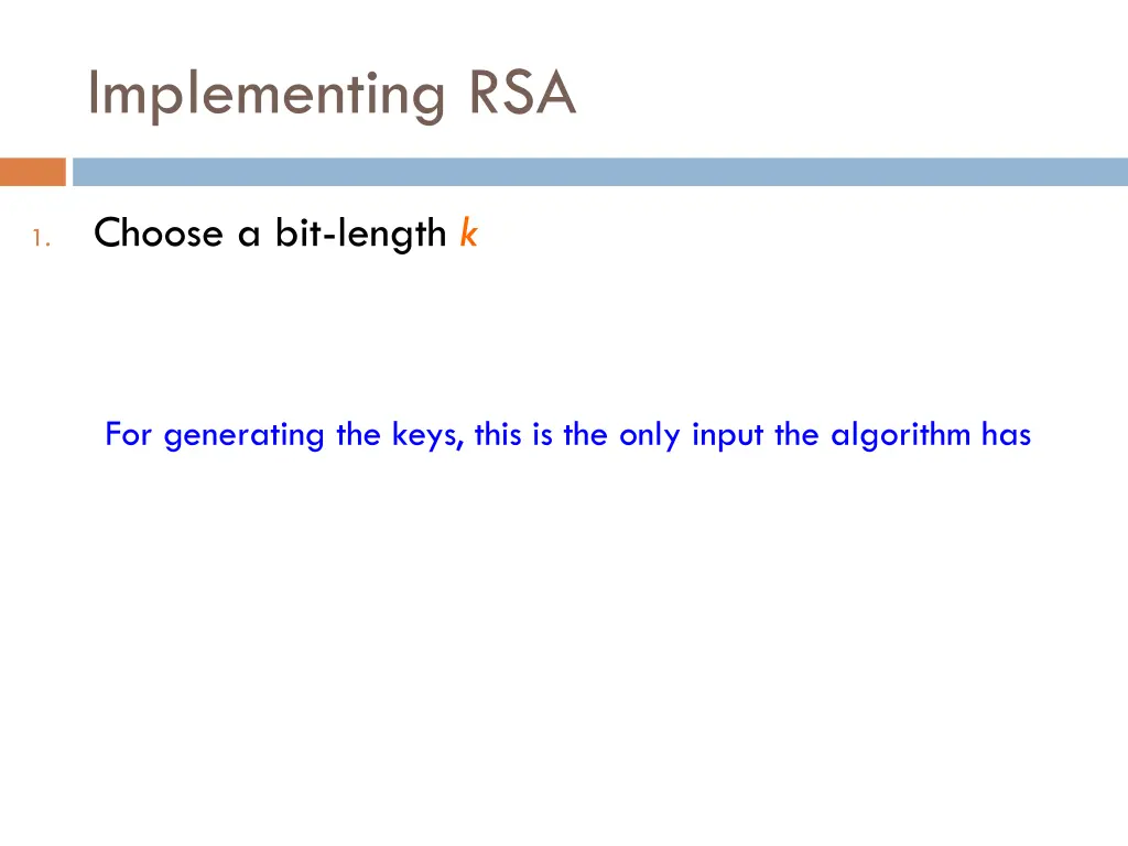 implementing rsa