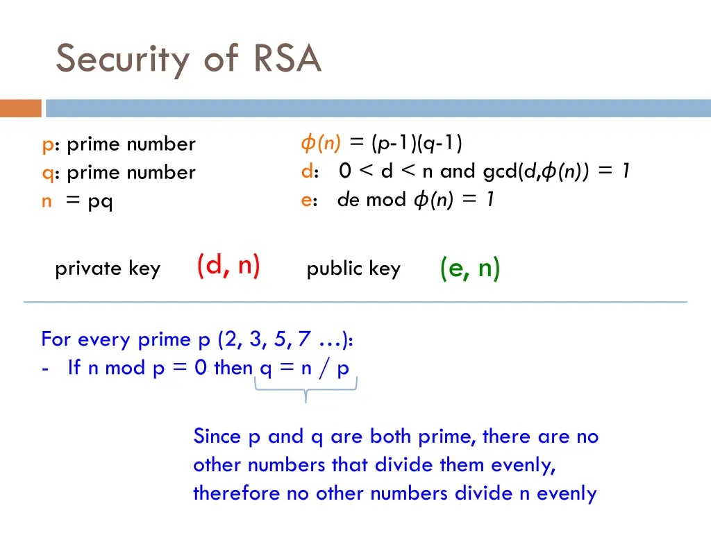 security of rsa 5