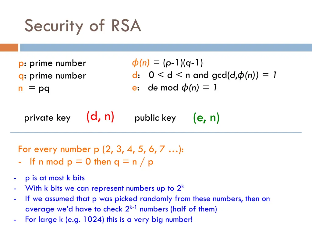 security of rsa 7