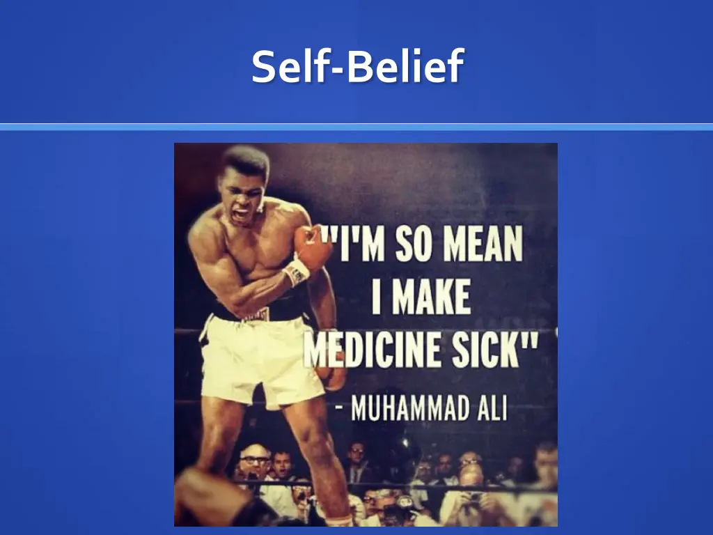 self belief