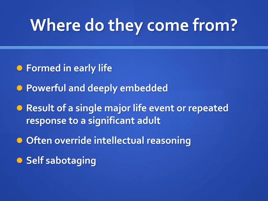 where do they come from