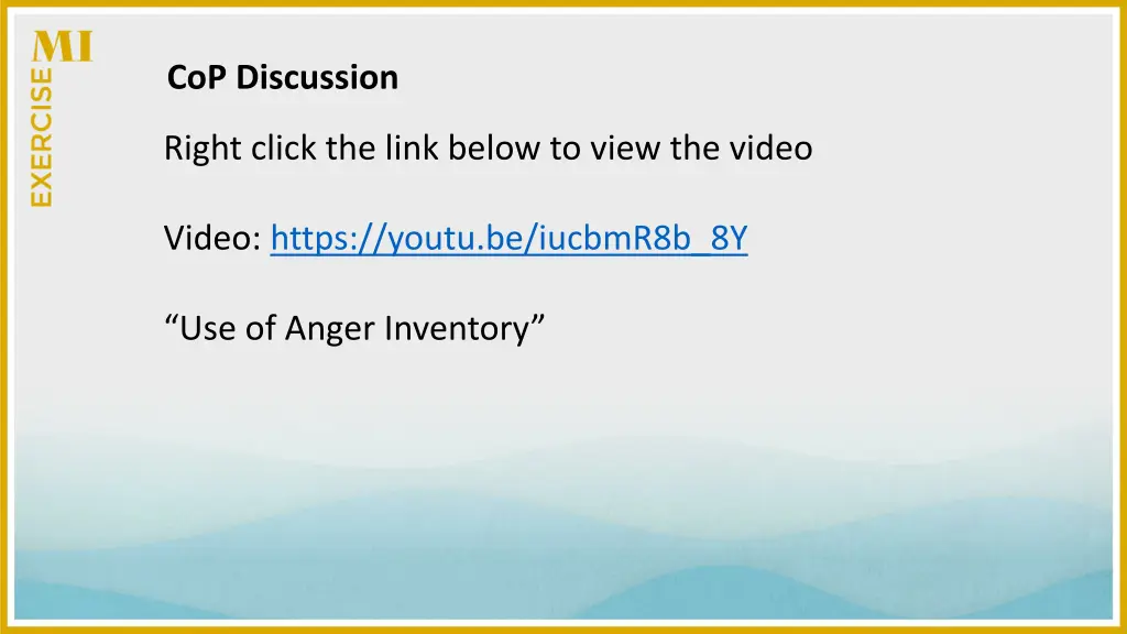 cop discussion 1