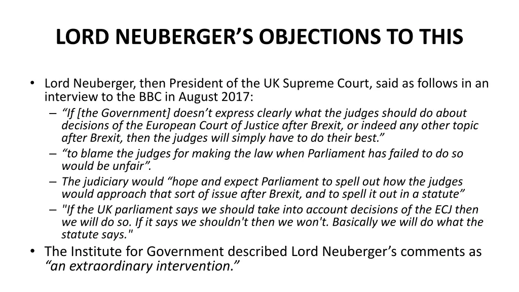 lord neuberger s objections to this
