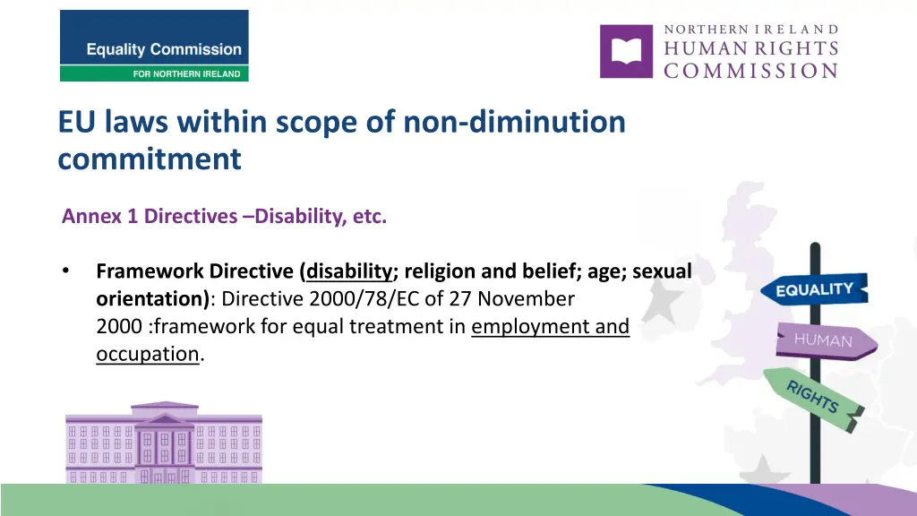 eu laws within scope of non diminution commitment 1