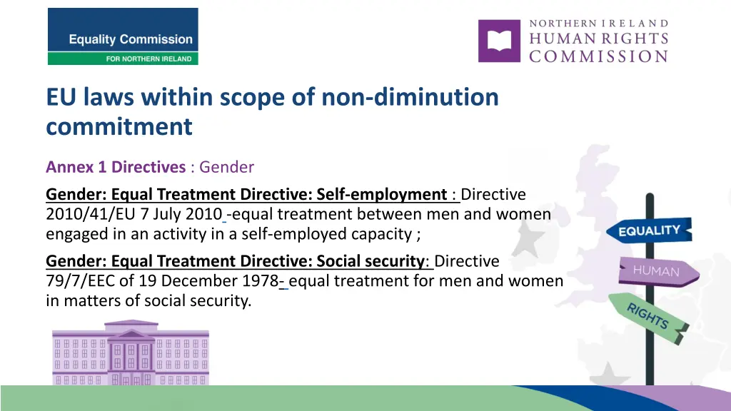 eu laws within scope of non diminution commitment 3