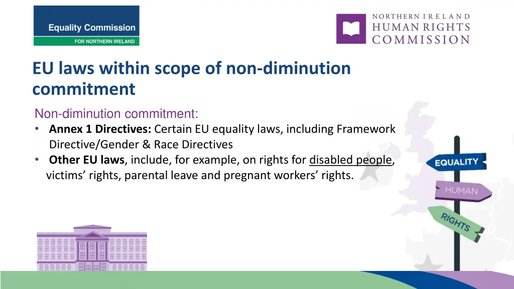 eu laws within scope of non diminution commitment