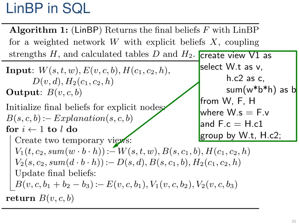 linbp in sql