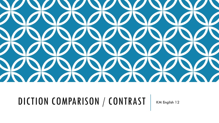 diction comparison contrast