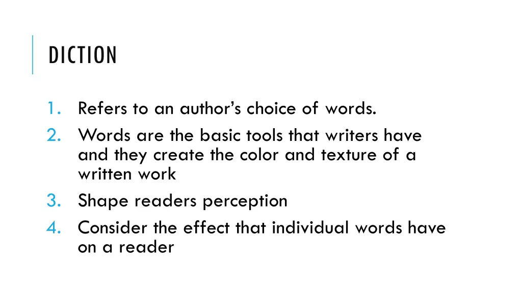 diction