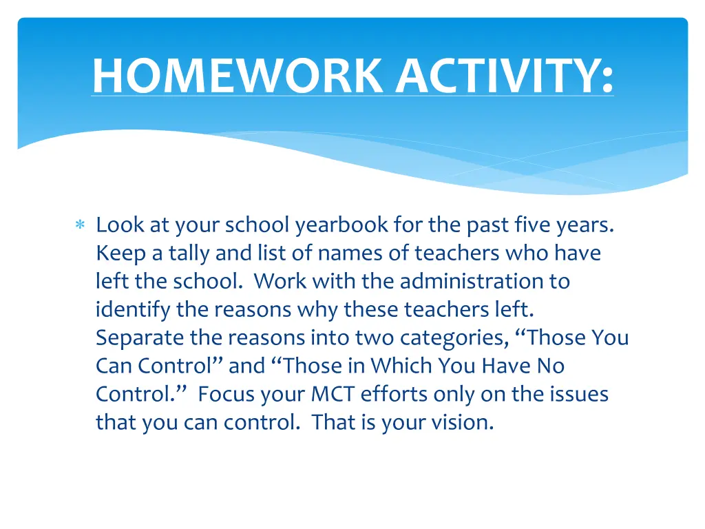 homework activity