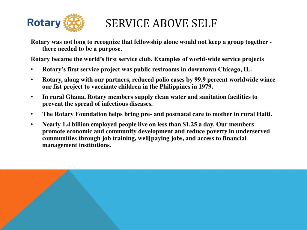 service above self