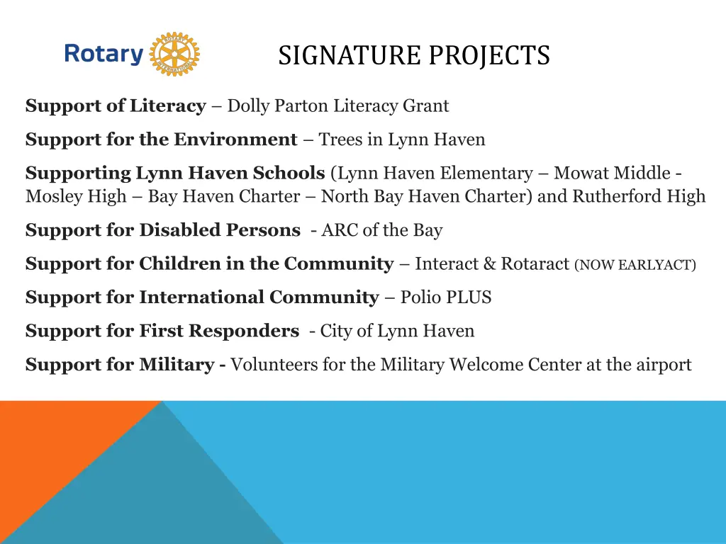 signature projects