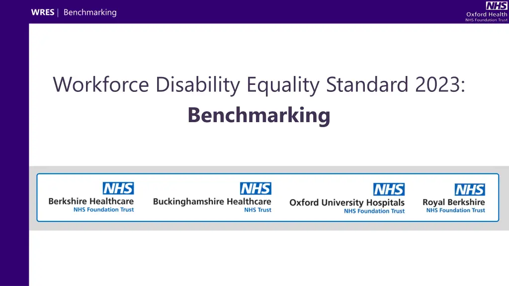 wres benchmarking