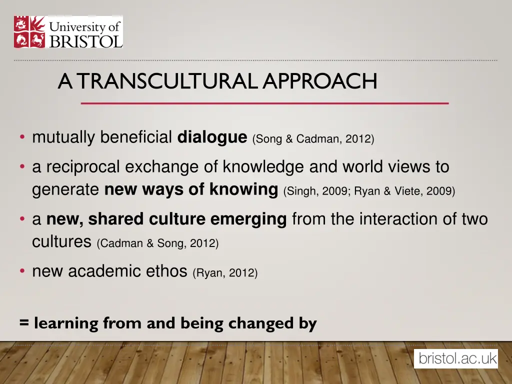 a transcultural approach
