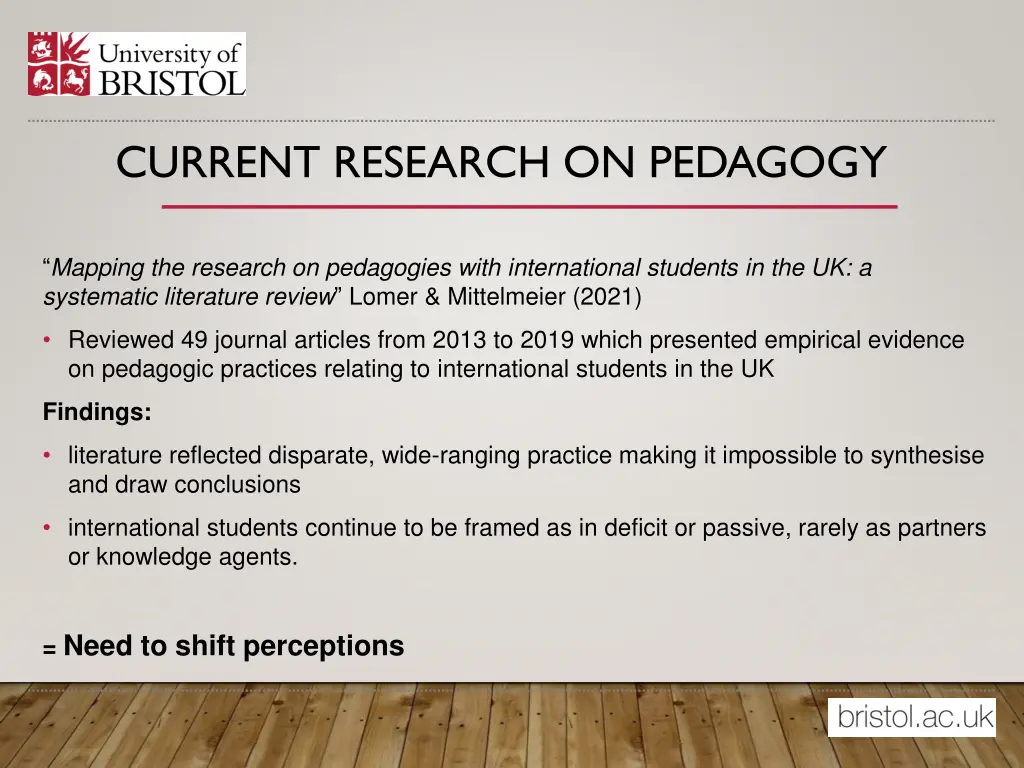current research on pedagogy