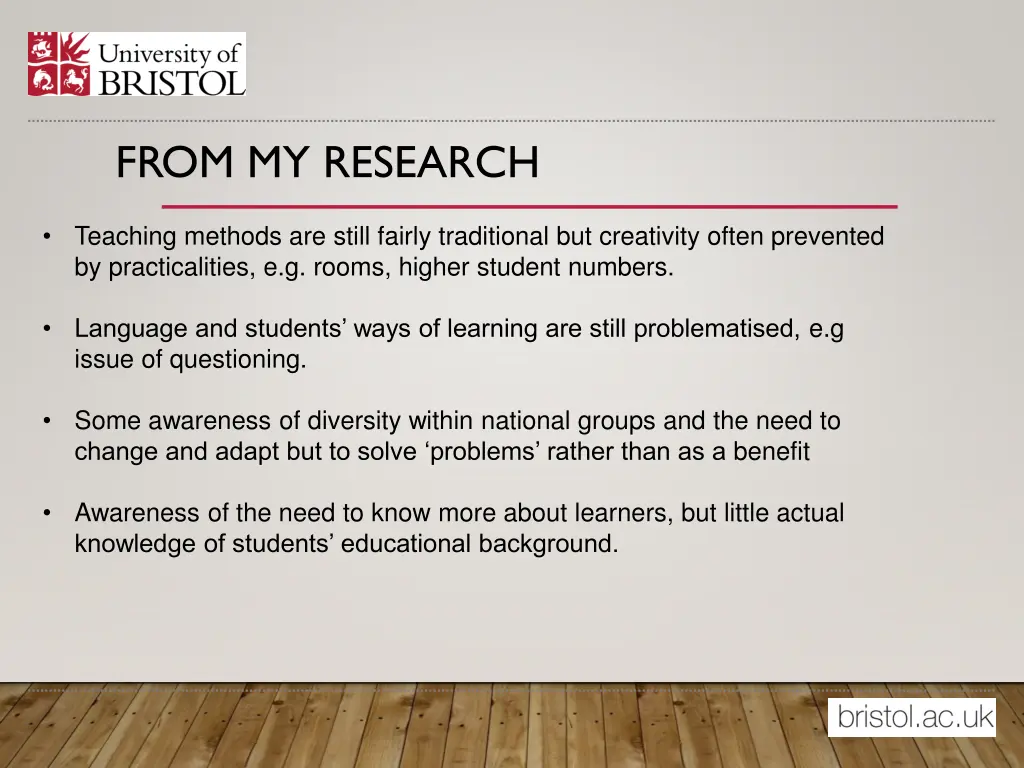 from my research