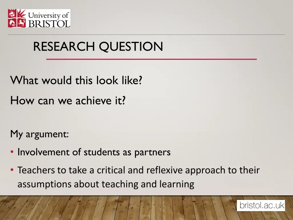 research question 1