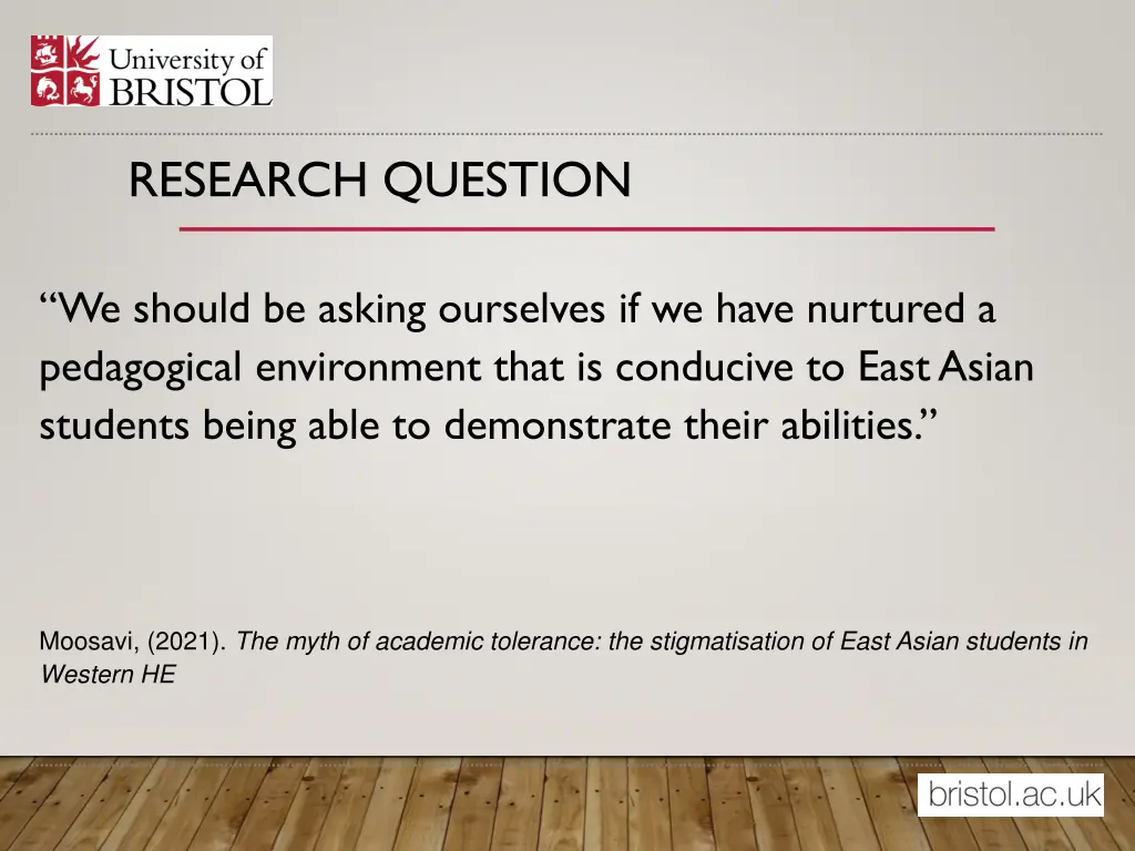research question