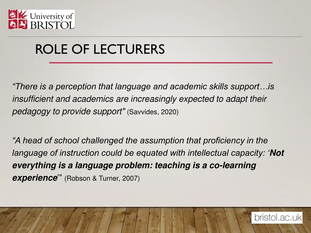 role of lecturers