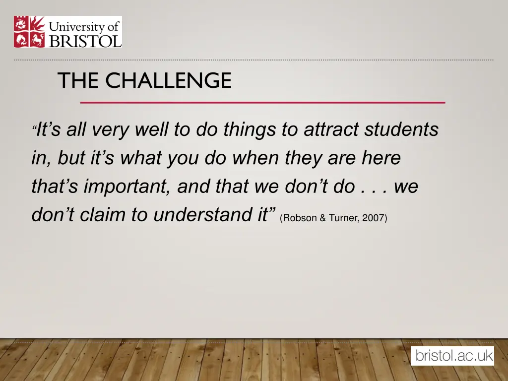 the challenge