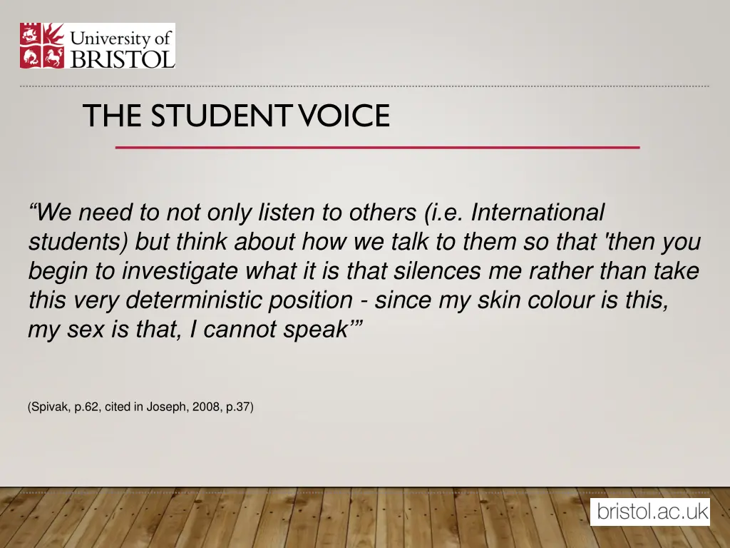 the student voice