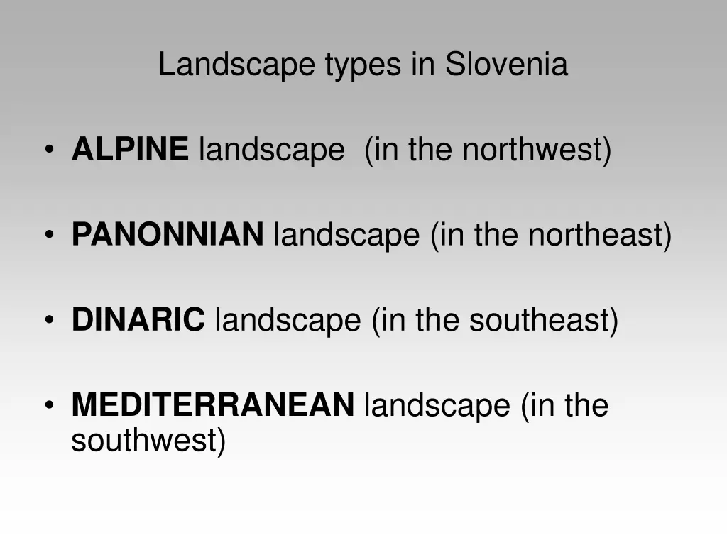 landscape types in slovenia