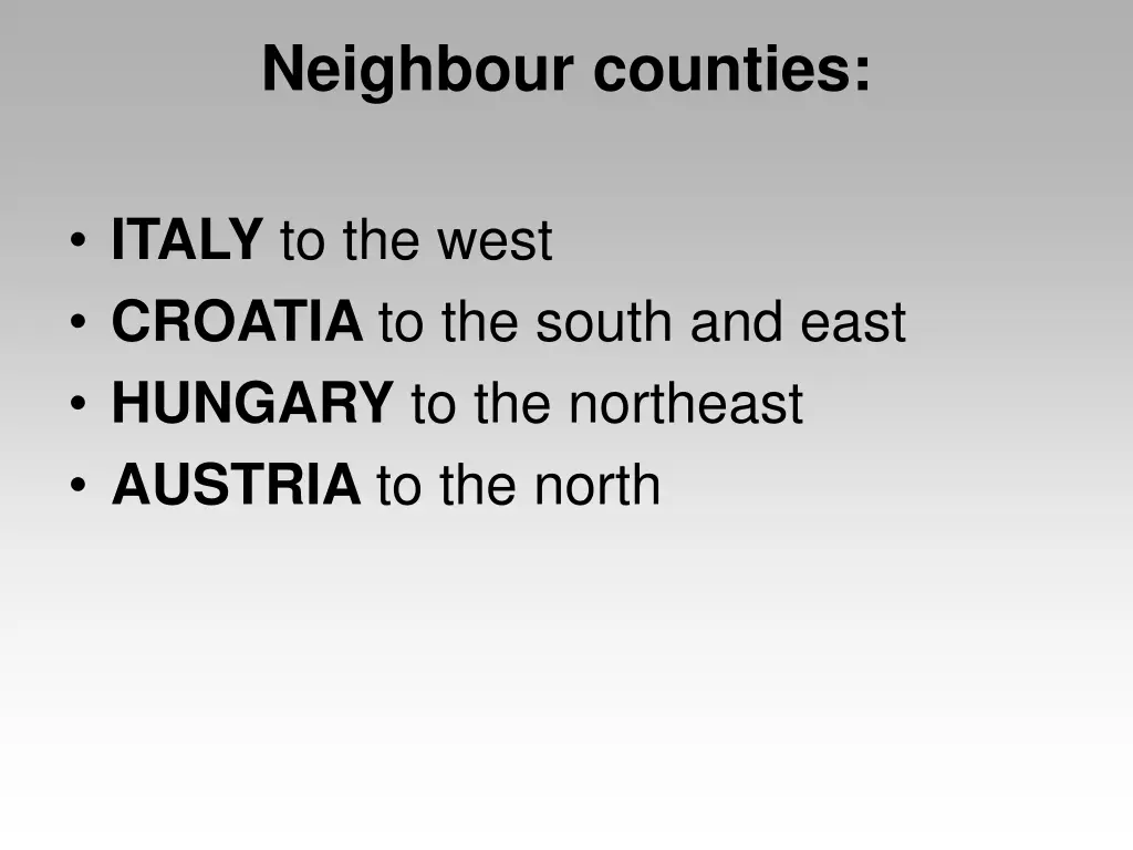 neighbour counties